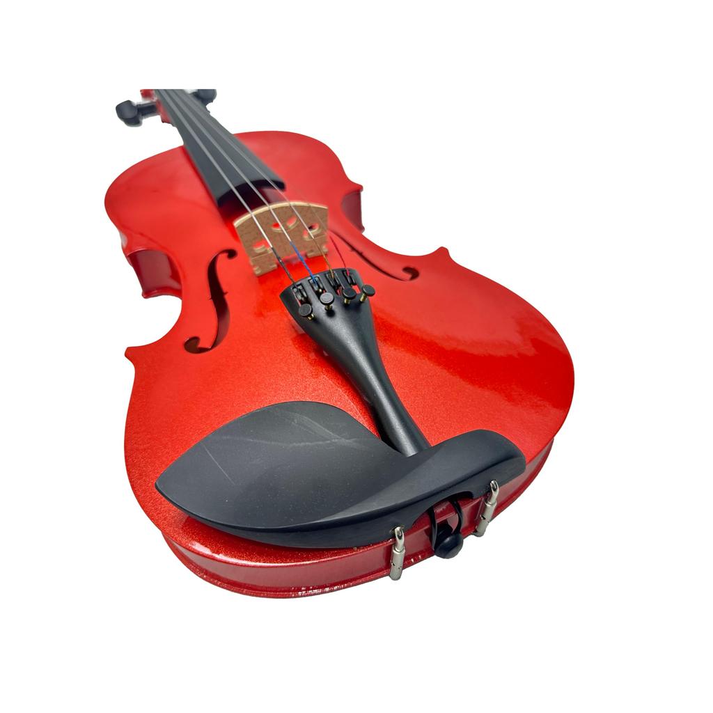 This Bright Red 44 Full-size Violin Set Is Perfect for Adult Beginners. It's a Great Starter Set for Beginner, Advanced, and Even Professional