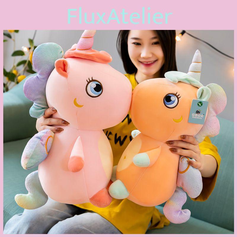 Adorable Soft Unicorn Plush Toy Round Fat Unicornio Angel Horse For Girls