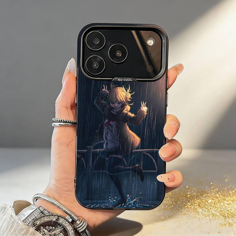 

Чехол для телефона My Hero Anime H-Химико Тога для iPhone 17, 16, 15, 14, 13, 12, 11 Pro, MAX Белый Матовый Ударопрочный Чехол iPhone11PROMAX