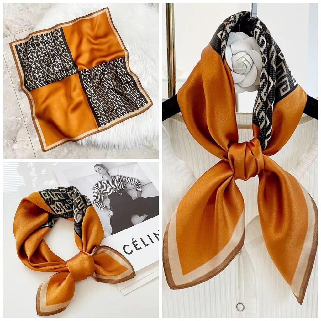 Eleganti Foulard di Seta da Donna Con Centinaia di Camicie, Assistenti di Volo, Decorazione Professionale, Protezione del Collo, Foulard, 70 Foulard Quadrati Piccoli.