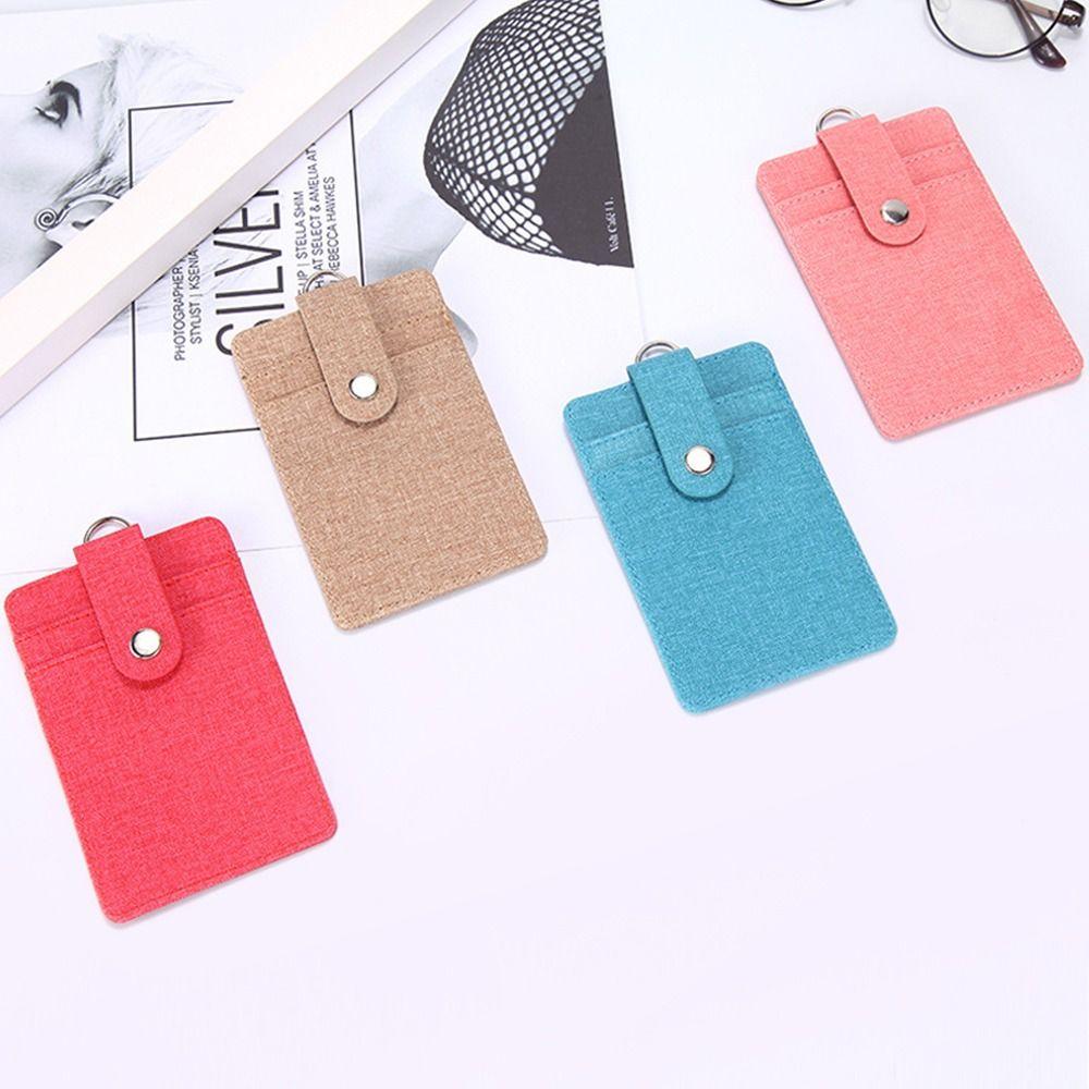 Women Men ID Business Case Bank Credit Card ID Badge Holder Name Badge Holder Work Card Holder PU Leather