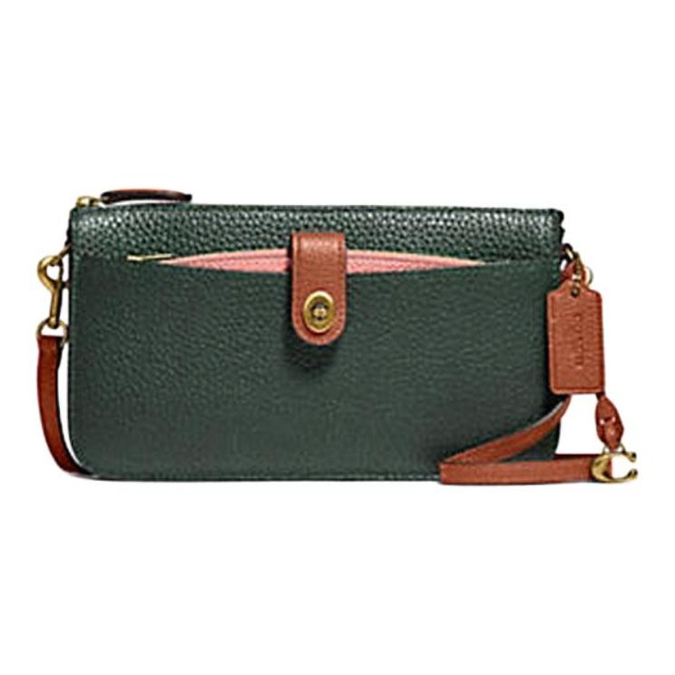 

Coach Noa Pop-Up 21 Canvas And Leather Messenger Bag Clutch Crossbody Shoulder Bag Small Women bags Brass Amazon-Green C5368-B4SZG Basic Set (Bag+Dust Bag)