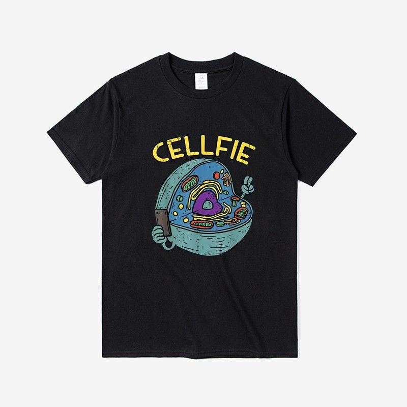 An Interesting Cell Five Science Biology Teacher's T-shirt Top Casual Pure Cotton Suitable for Both Men Women with Short Sleeves