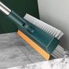 3 In 1 Floor Brush Scrubber Long Handle Scrape Stiff Bristle Broom Mop Rotating Magic Squeegee Tile Brush for Cleaning Bathroom