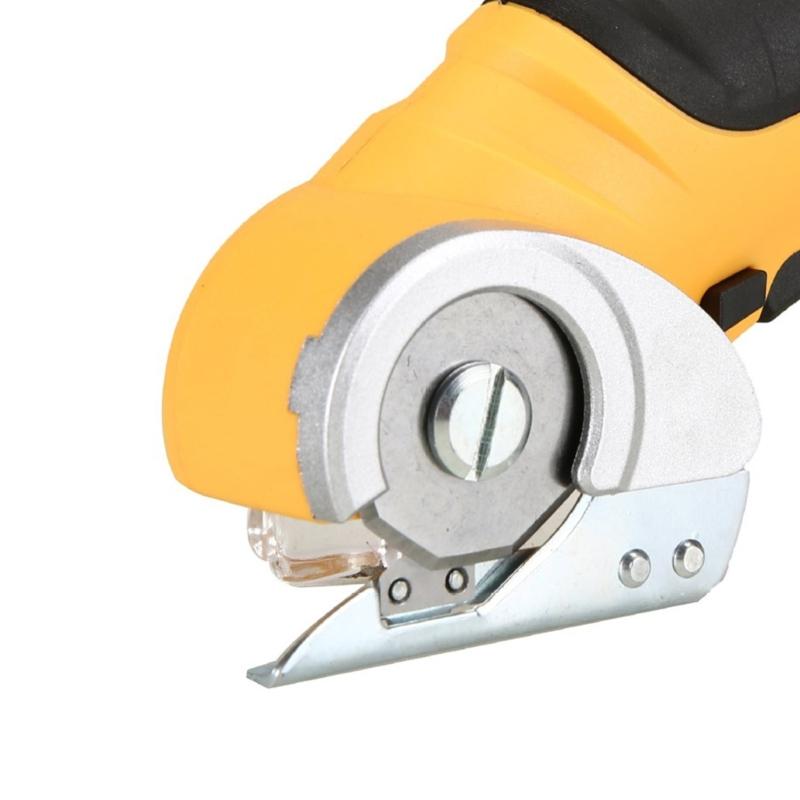 Cordless Electric Scissors Rechargeable Rotary Mini Cutter for Efficient Fabrics and Leather Cutting with Safety Lock