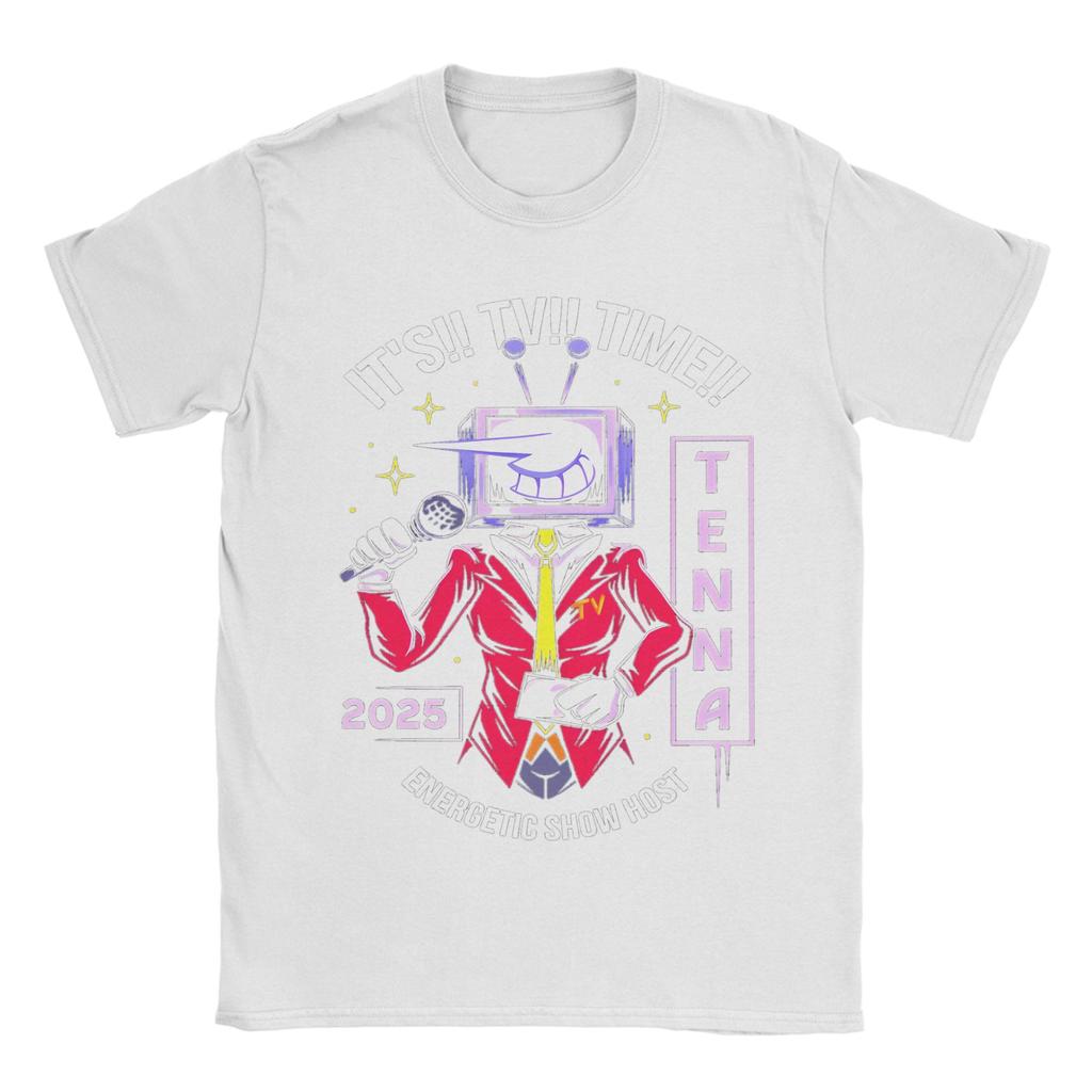 Herren Deltarune Energetischer Show-Moderator T-Shirts 100% Baumwoll-Tops Neuheit Kurzarm Rundhals T-Shirts 4XL 5XL T-Shirt