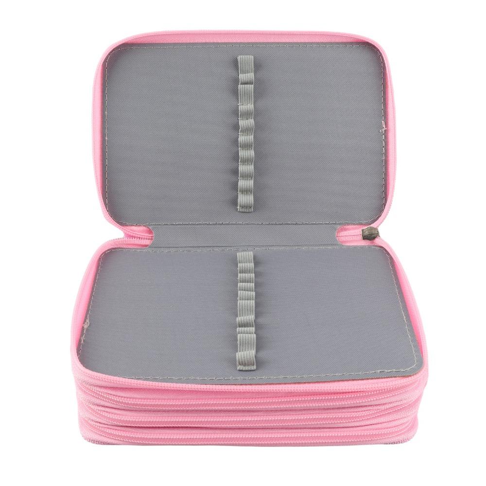 1pcs Oxford Cloth Material Pen Carry Case 72 Slots Colored Pencil Holder  For Artists