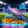 Colorful Electroplated Bottom Couple Teen Student Game Training TPU Seamless Low-top Football Shoes