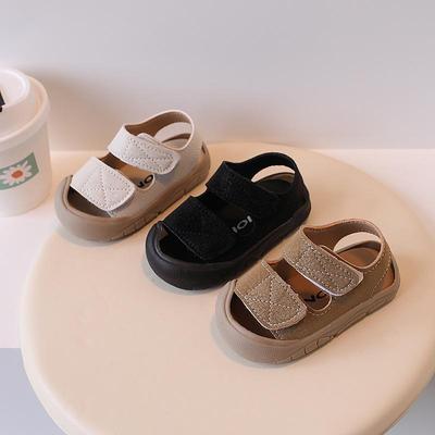 Sandales anti-collision pour bébé – Chaussures fermées à semelle souple pour tout-petits, garçons et filles (Âges 1 à 3 ans)