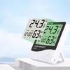 Thermometer Hygrometer with Large LED Display Wall-Mounted Desktop Digital Meter