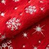 Throw Pillowcase Christmas Snowflake Printed Hidden Zipper Design Dust-proof Soft Comfortable Touch