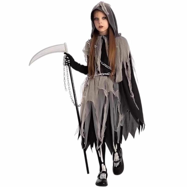 Meiteņu Lieldienu nāves eņģeļa Helovīna kostīms