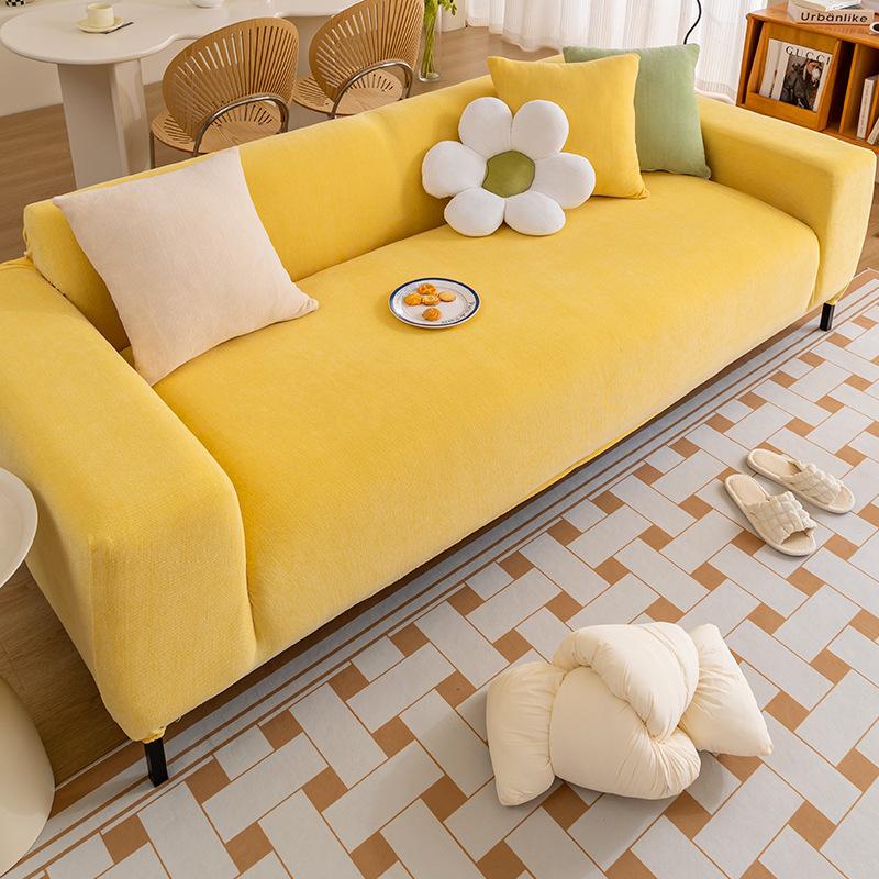 Light Luxury Thickened Chenille Elastic One-Piece Sofa Cover All Wrapped Cover Four Seasons Universal Anti-Scratching Sofa Cover