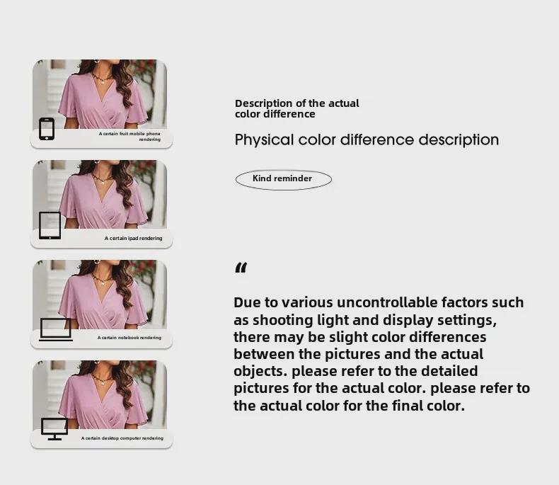 Mono de mujer Diyun estilo europeo y americano de color sólido - Verano 2023 Pantalones sueltos de pernera ancha