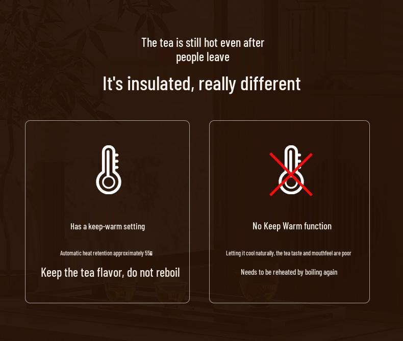 Elektrická skleněná konvice na černý čaj s parním ohřevem - Automatická konvice s rozprašovačem pro zdravé vaření pro domácnost a kancelář