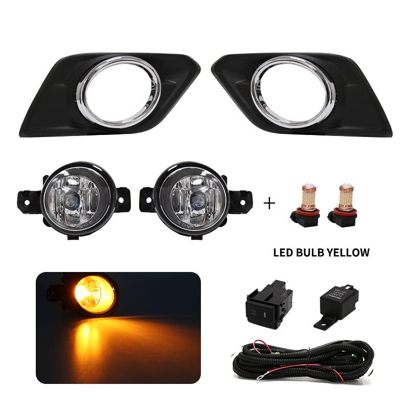 For Nissan X Trail X-Trail Xtrail Fog Light 2014 2015 2016 LED Daytime Running Lamp DRL Daylights Waterproof Wires Switch Button