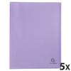 Protège-document - exacompta - chromaline pastel - polypropylène recyclé - 40 pochettes - mauve