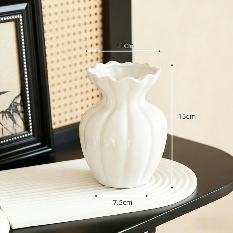 Ceramics Vase Flower Vase Decorations Household Table Accessories Nordic Vases For Flowers Bottle Room Decoration Workspace Accessories