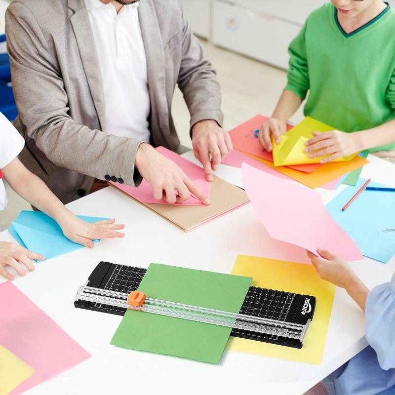 Portable A4 Paper Cutter Paper Blade for Photo Trimmers Scrapbook Lightweight Cutting Mat Machine-Unidirectional Cutting