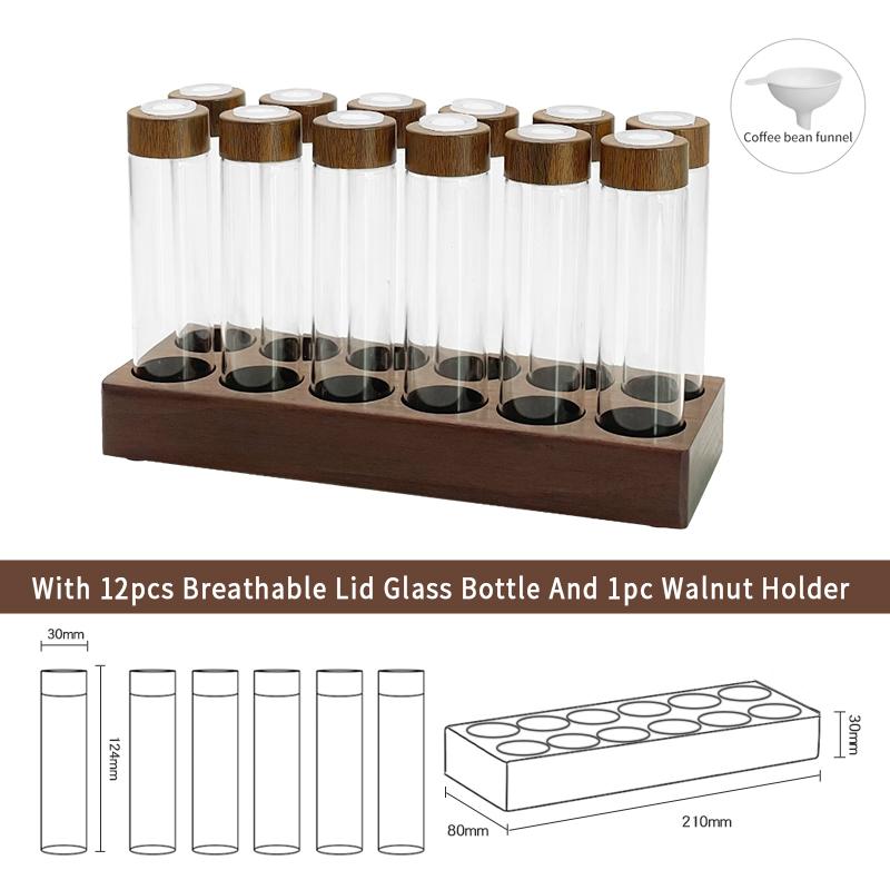 Coffee Bean Storage Container Tube Vacuum Single Dose With Breathable Lip Espresso Accessories Barista Tools Coffeeware Sets