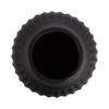 Ribbed Matte Black Ceramic Curved Vase Tabletop Decorative Flower Arrangements Elegant Home Decor Gift Idea Indoor Use