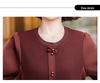2026 Fashionable Long-Sleeve Knitted T-Shirt for Middle-Aged and Elderly Women