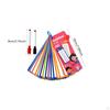Kids Mathematics Flashcard with Binder Ring Reusable Tear Resistance 15 Card
