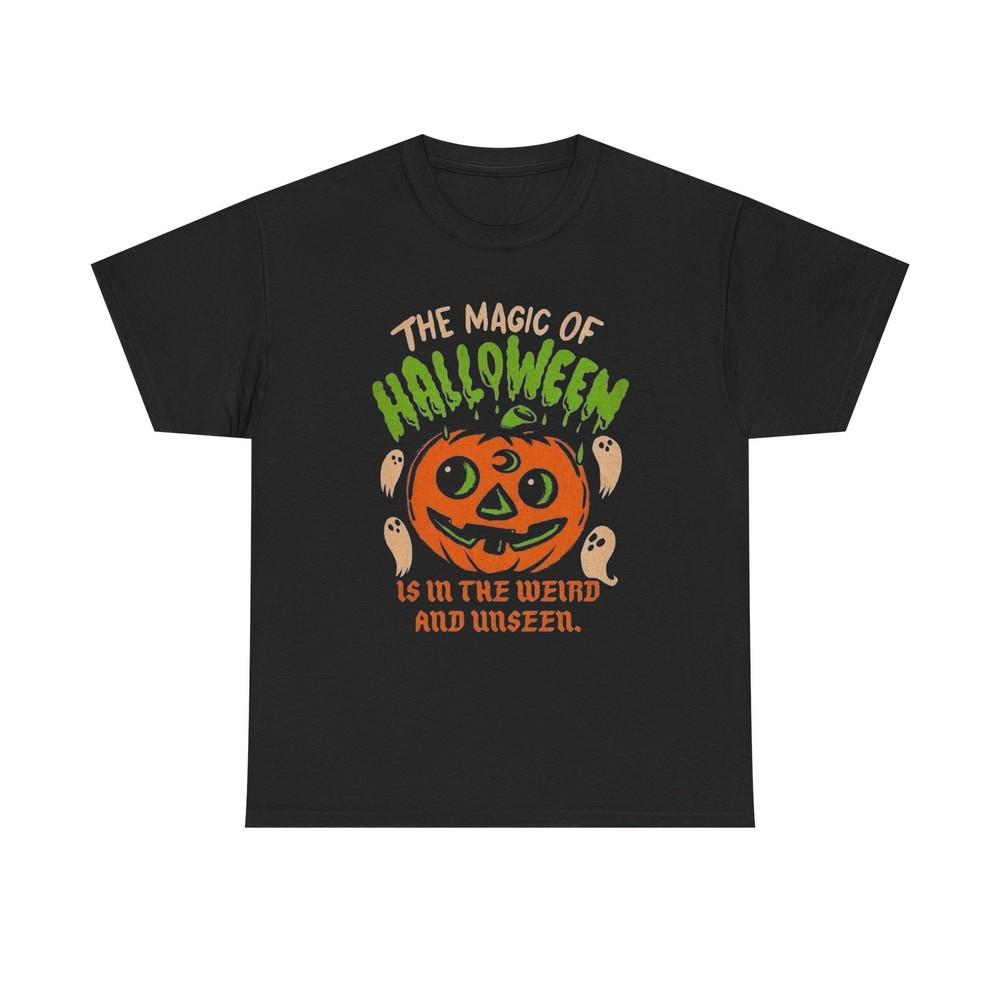 The Magic Of Halloween Graphic T Shirt Unisex Heavy Cotton Tee Unisex T-Shirt XL
