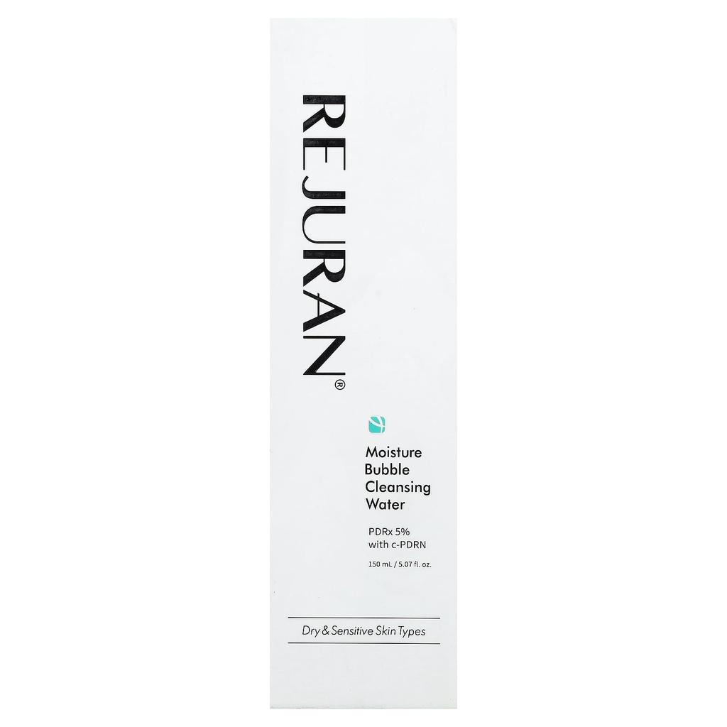 Rejuran Moisture Bubble Cleansing Water, For Dry & Sensitive Skin, 150ml (5.07 Fl Oz)