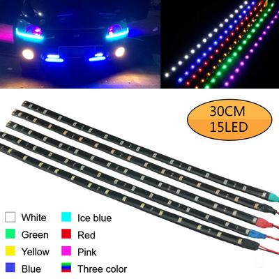 30cm Auto Flexible LED Streifenlicht 5LED Wasserdicht Motor Bar Lichterkette Tagfahrlicht LED Umgebungslicht Atmosphärenlampen