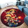 One Piece Round Area Rug Carpet Rug For Living Room Bedroom Sofa Playroom Decor Nonslip Floor Mat