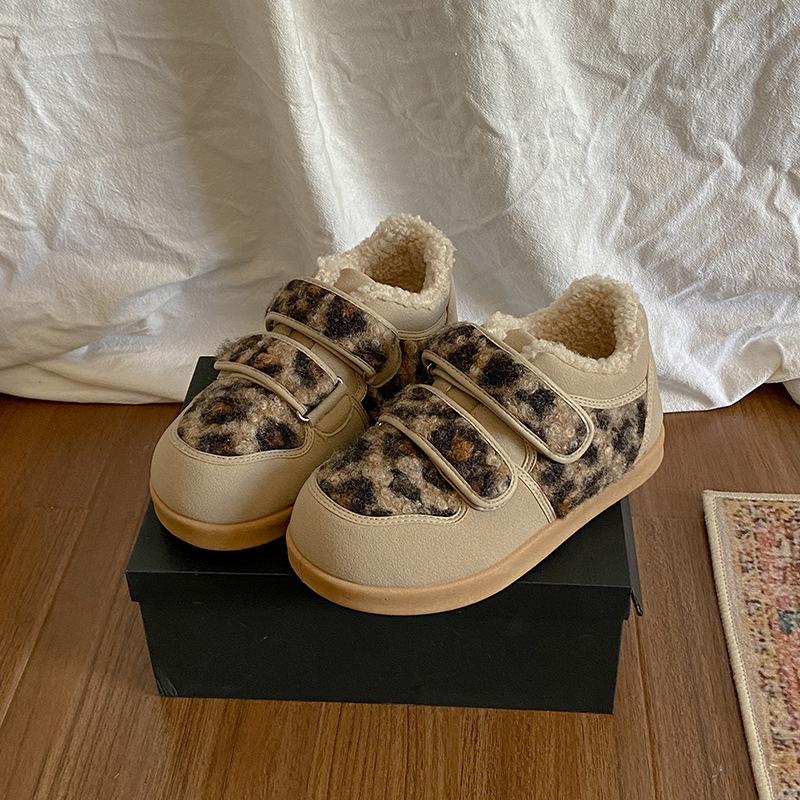 

Women s Fur Mouth Lightweight Thick Sole Winter Insulated Fur One Snow Boots Anti-slip Cushioning Wear-resistant Casual Sports Cotton Boots 40 леопард друку кольору