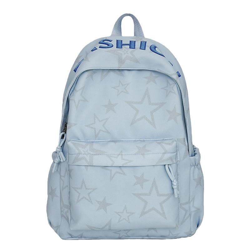 Schoolbag Japanese Ins Fashion Trend Star School Bag Student Korean Edition Large Capacity Lightweight Backpack Mori Simple Backpack