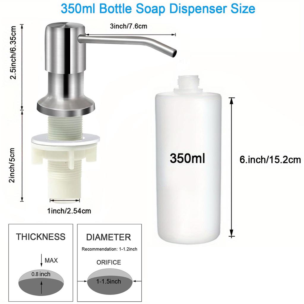 Soap Dispenser for Kitchen Sink Built In Kichen Sink Soap Dispenser Extension Tube Kit Or Bottle