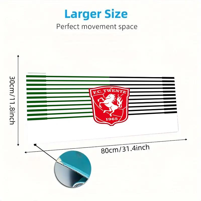 Football Club Twente Print Cushion Non-slip Laptop Tablet Big Mousepad XXL Mat Mini PC Playmat With Lock edge