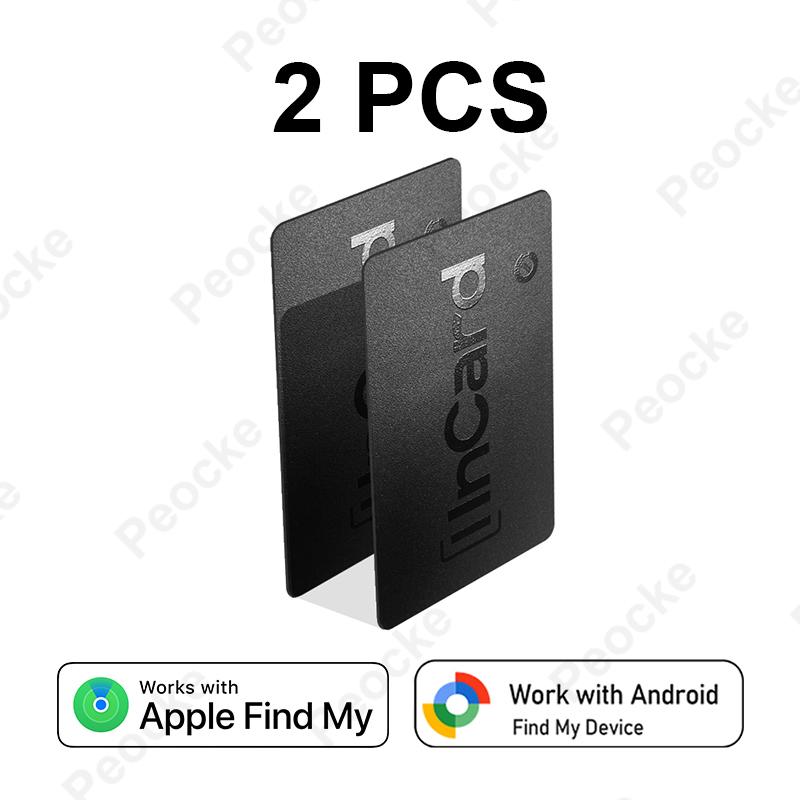 Smart Tracker Card 1-4 Pack Dual System Anti-Lost GPS Tracker Bluetooth Smart Tag For Android Google Find Hub Apple Find My