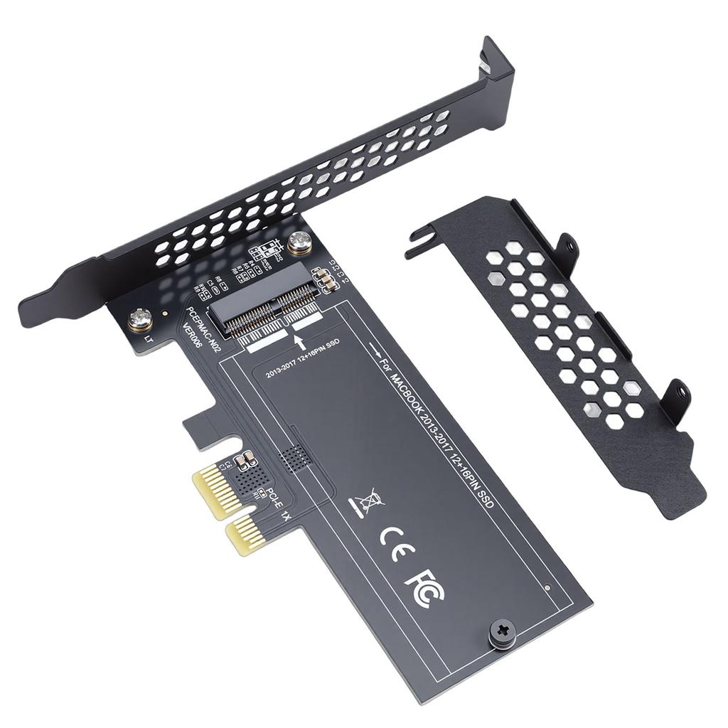 12+16 Pin SSD zu M.2 KEY M PCI E 1X Adapterkarte Passend für MacBook Pro 2013 2017 Modell Laptop Plug and Play