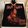 1 Stück Individueller Name Billie Eilish Gemustert Flanelldecke Geeignet für Alle Jahreszeiten für Heimdekoration Wärme und Komfort Geschenke Feiertagsgeschenk -HE29