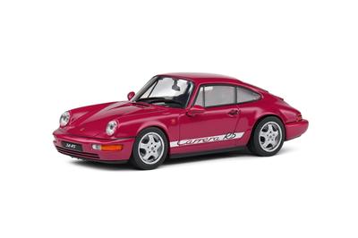 SOLID O 1/43 Scale Porsche 911 (964) Carrera RS 1992 Ruby Star Red SOLIDO Carrera Diecast Car [Parallel Import]