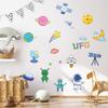 DIY Cartoon Wall Stickers Animal English Letters Astronaut Space Decals for Kids Room Nursery Living Room Decor Self Adhesive Vinyl Art