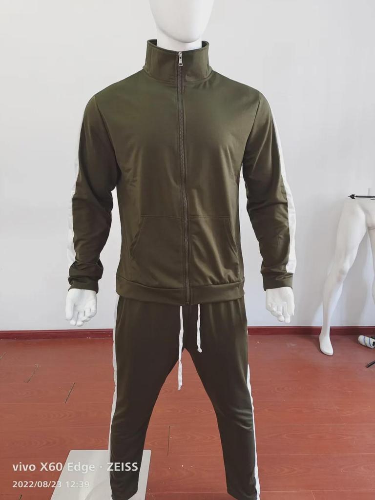 Customizable European and American Autumn/Winter Hooded Sports Suits for Young Men