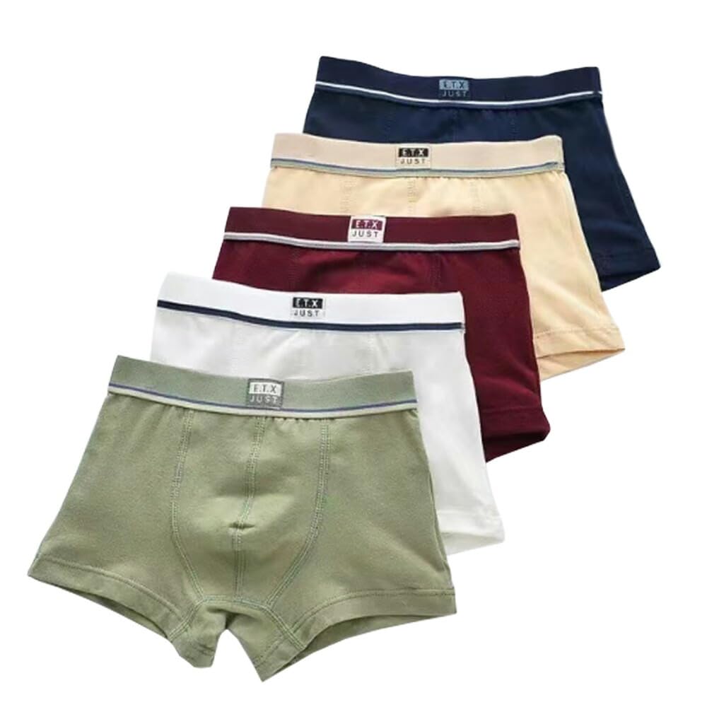 

CLARAH Kids Boxer Briefs, Set of 5, Boys, 130cm, Smoky, KL-2410-200