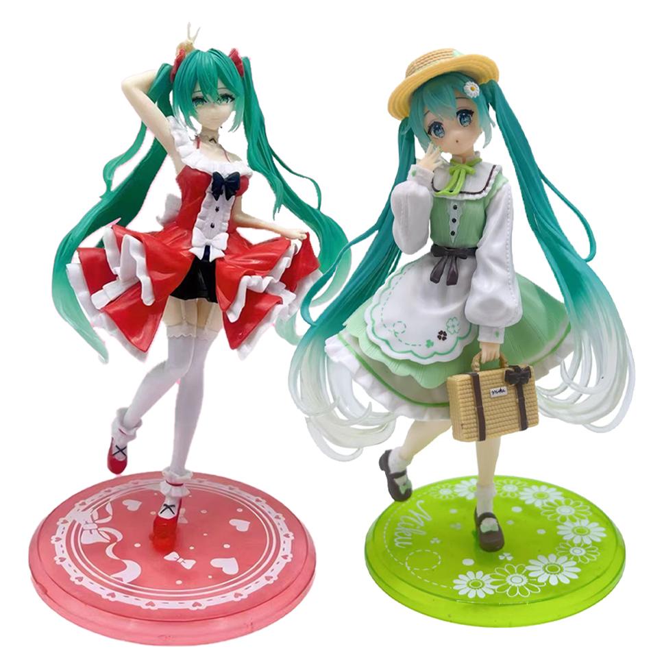 20cm taito fashion hatsune miku country anime figure toys action statuette pvc model collection doll birthday present