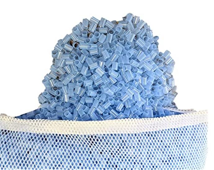 Breathable Pipe Pillow, Blue, 35 X 50 Cm, Soft Type, Washable, Height Adjustable, Clean, Head Support, Mesh Inner Bag Included, Soft Pipe Pillow,