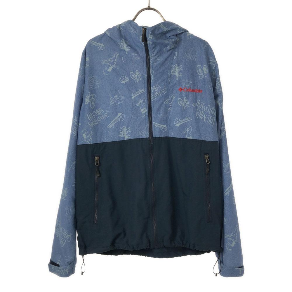 

Columbia PM3795 Overall handle Nylon Outdoor jacket M Blue Zip hoodie Men s Used