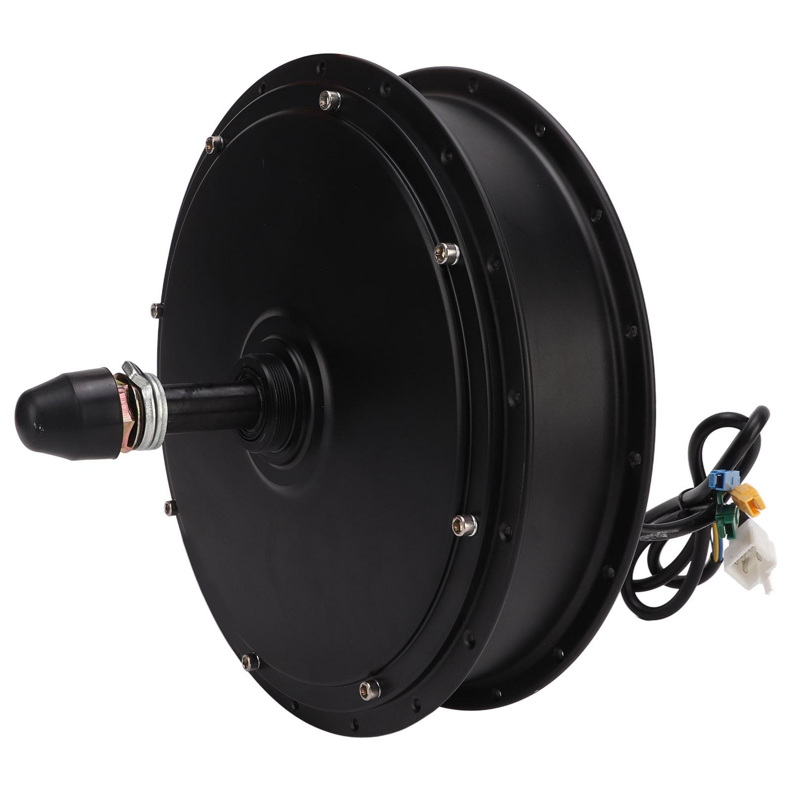 48V 1000W Achterwielnaafmotor Elektrische fiets Borstelloze tandwielloze naafmotor voor sneeuwscooter Elektrische scooter black