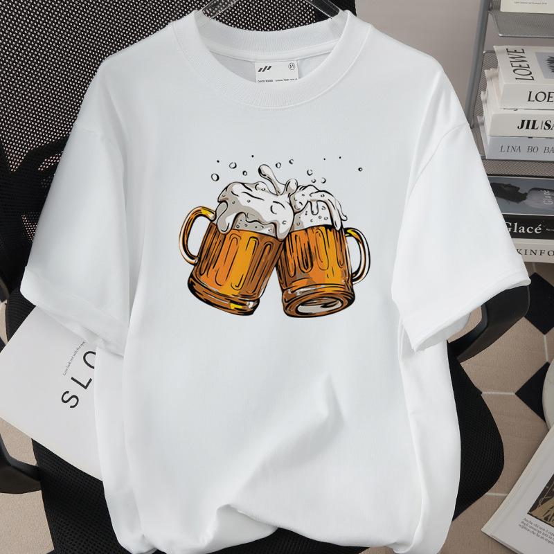 

Women T Shirt Monday To Friday Drink Beer Funny Sports Fashion T-shirt Skeleton FRIDAY Beer Graphic Tshirts Women Clothes 3XL