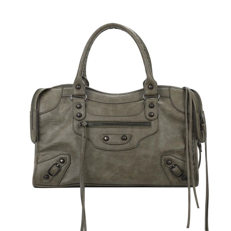 

Простая лимитированная парижская сексуальная почвенная композитная сумка через плечо большой вместимости ручная Dirty gray green Reservation