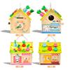 Wooden Early Childhood Education Montessori Busy House Unlocking Box Multifunctional Pairing Cognitive Toys
