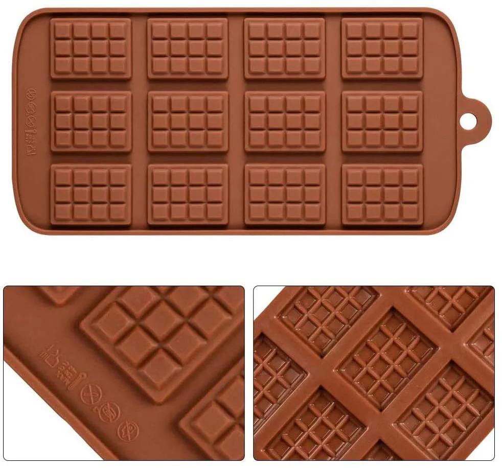 1pc Chocolate Mold 3D Silicone Mold Dubai Chocolate Mold Chocolate bar Mold Candy Fondant Mold Baking Tools Kitchen Accessories